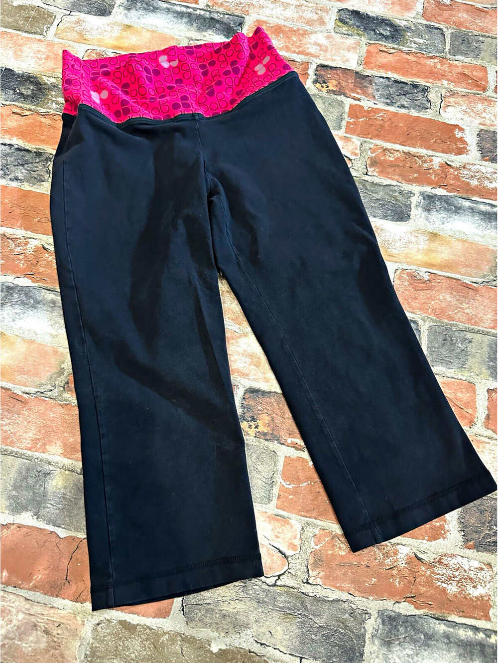 Old Navy Women's XS Black Capri Pants Pull-On Stretch Yoga Gym Activewear